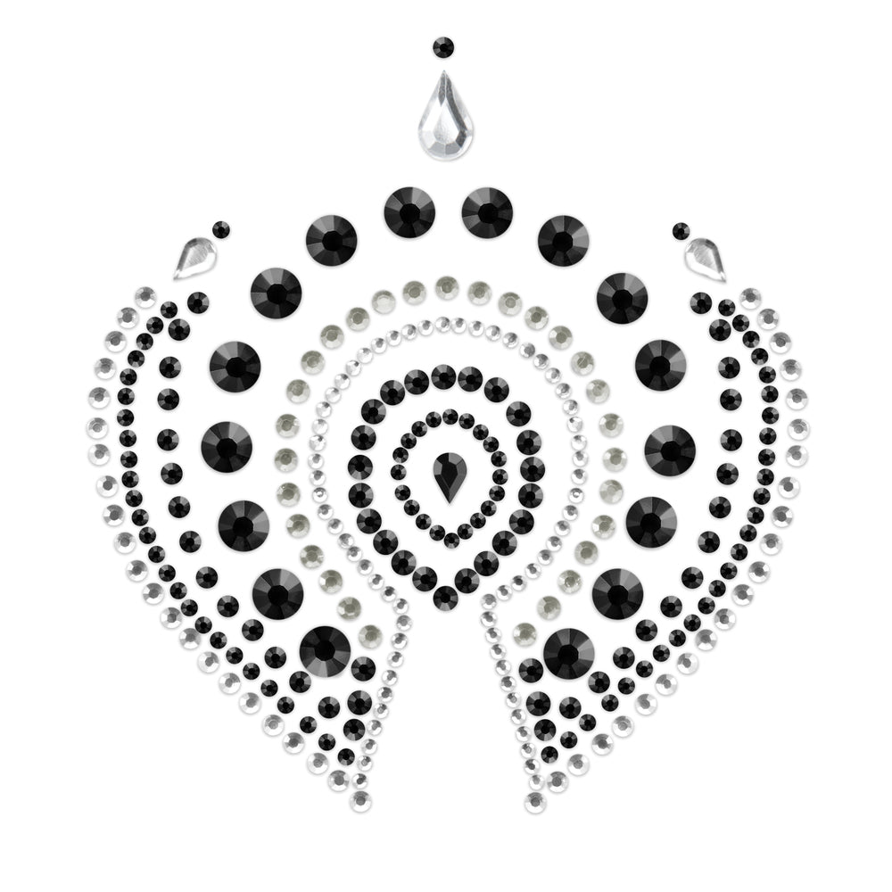 Bijoux Indiscrets Flamboyant Rhinestone Jewellery Black Silver